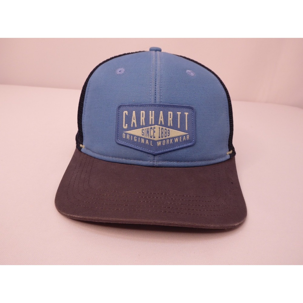 Carhartt Original Workwear Trucker Snapback Blue Gray Hat Cap